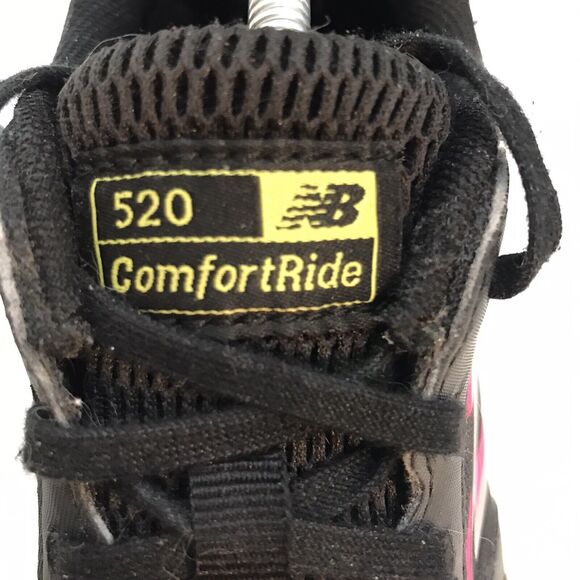 New Balance 520 V5 Comfort Ride Women's 9.5 W520CP5 Black & Pink Running Shoes - Picture 10 of 13